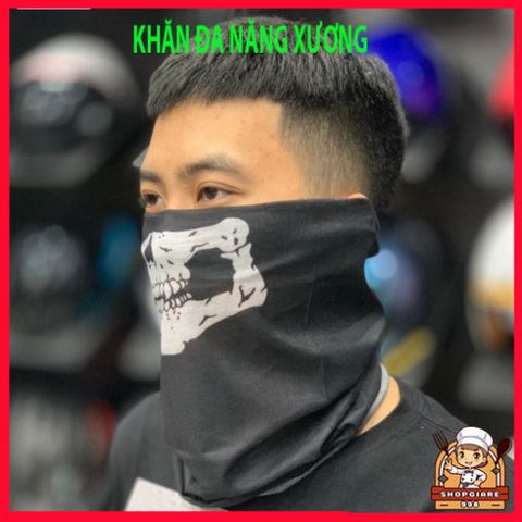 Khăn Phượt Đa Năng Chống Nắng Bịt Mặt - Khẩu Trang Trùm Đầu Họa Tiết Xương Đầu Lâu Nhiều Màu Sắc màu sắc, Bảo Vệ Da Khi Đi Phượt