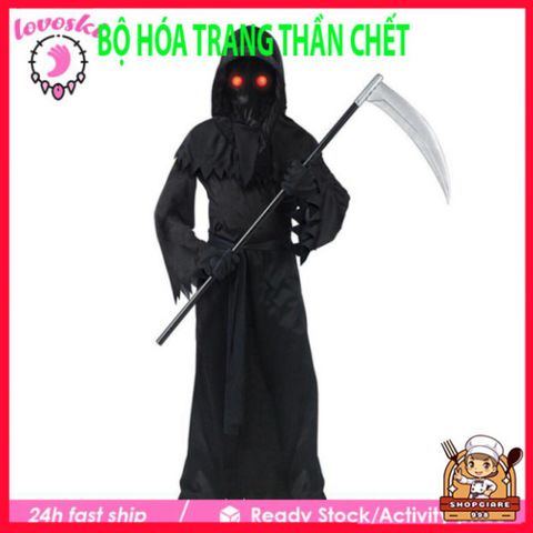 Bộ Trang Phục Hóa Trang Thần Chết Đầu Lâu Cho Trẻ Em Dịp Halloween đầy Ma Quái và Kỳ Diệu 580769