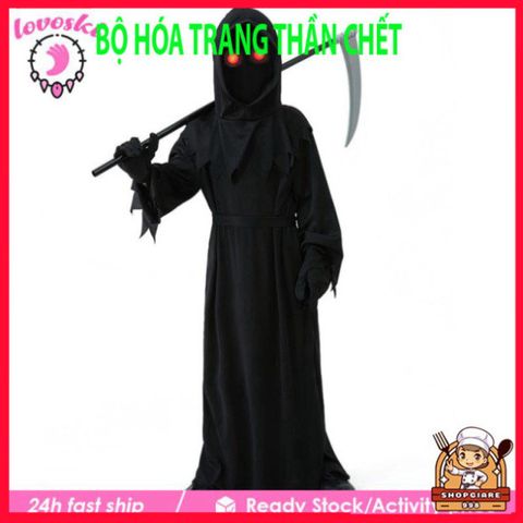 Bộ Trang Phục Hóa Trang Thần Chết Đầu Lâu Cho Trẻ Em Dịp Halloween đầy Ma Quái và Kỳ Diệu 580769