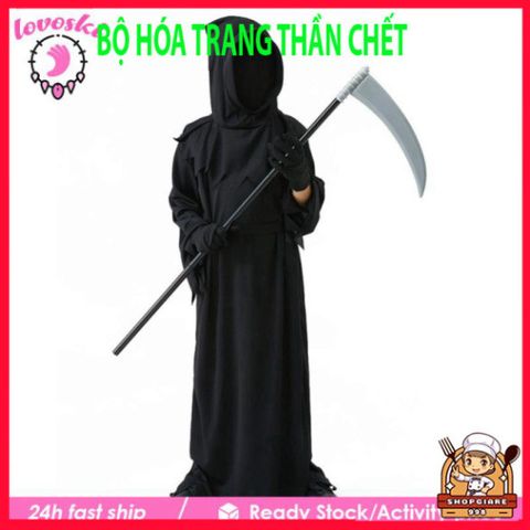 Bộ Trang Phục Hóa Trang Thần Chết Đầu Lâu Cho Trẻ Em Dịp Halloween đầy Ma Quái và Kỳ Diệu 580769