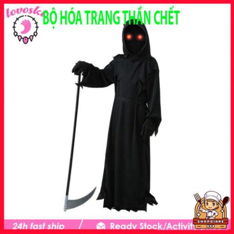 Bộ Trang Phục Hóa Trang Thần Chết Đầu Lâu Cho Trẻ Em Dịp Halloween đầy Ma Quái và Kỳ Diệu 580769
