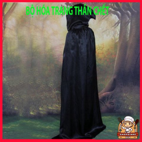 Bộ Trang Phục Hóa Trang Thần Chết Halloween - Thiết Kế Độc Đáo, Chất Liệu Cao Cấp, Đầy Ấn Tượng Cho Nam Nữ