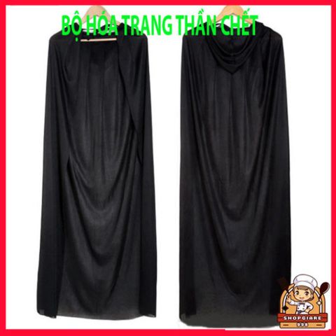 Bộ Trang Phục Hóa Trang Thần Chết Halloween - Thiết Kế Độc Đáo, Chất Liệu Cao Cấp, Đầy Ấn Tượng Cho Nam Nữ