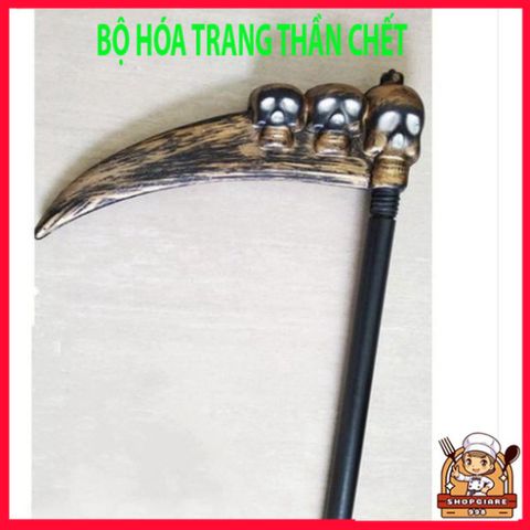 Áo Choàng Halloween Thây Ma Thần Chết - Scream với Mặt Nạ Đầu Lâu Xương Độc Đáo, Trang Phục Hóa Trang 120cm cho Tiệc Tùng, Sự Kiện Khác