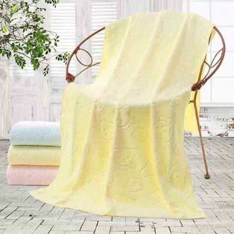 Khăn Tắm Xuất Nhật Chất Liệu Mềm - Khổ Rộng 140x70cm, Thấm Nước Nhanh Khô, Họa Tiết Dễ Thương Cho Gia Đình