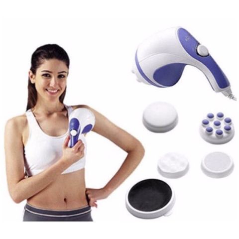 Máy Massage Cầm Tay Relax & Spin Toner Chính Hãng - Giúp Giảm Căng Cơ, Săn Chắc Cơ Thể, Chăm Sóc Da Chân Tối Ưu