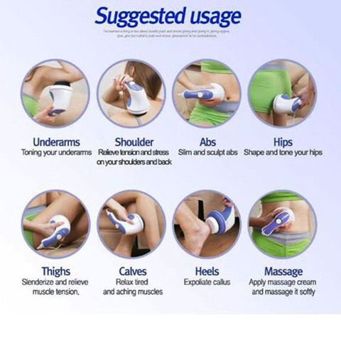 Máy Massage Cầm Tay Relax & Spin Tone - Giảm Đau Nhức Vai, Xoa Tan Mỡ Bụng, Massage Toàn Thân Tại Nhà, Thiết Bị Chăm Sóc Sức Khỏe
