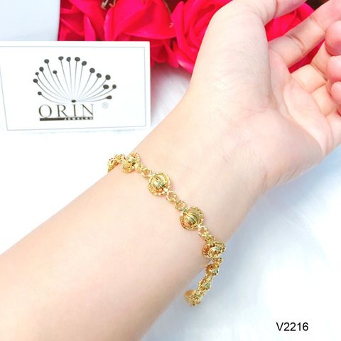 Vòng Tay Nữ Orin V2216 - Lắc Bi Bền Màu Thiết Kế Cao Cấp, Điều Chỉnh 16cm, Sang Trọng và Thời Thượng, Hợp Kim Mạ Cao Cấp