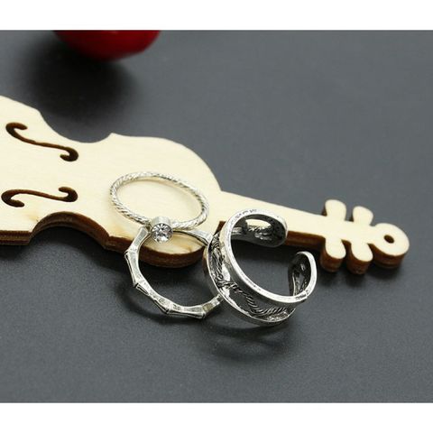 Bộ nhẫn 3 món phong cách Hàn Quốc xoắn tam - Trang sức thời trang đẹp, tinh tế cho phái nữ, dễ dàng phối đồ 2023