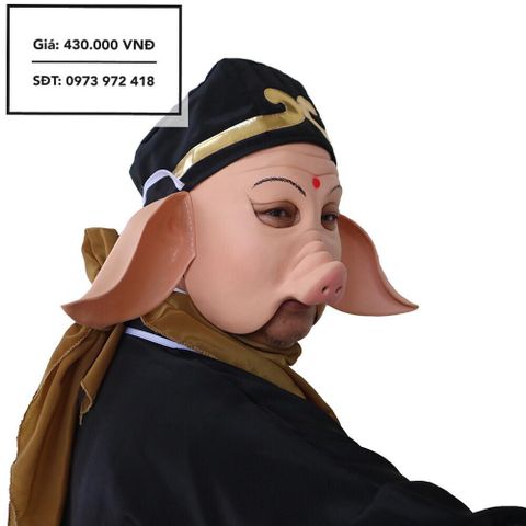 Mặt Nạ Chư Bát Giới 2019 - Mặt Nạ Cosplay Kinh Dị Chất Liệu Da Cao Su Dày Dặn, Phụ Kiện Hóa Trang Halloween