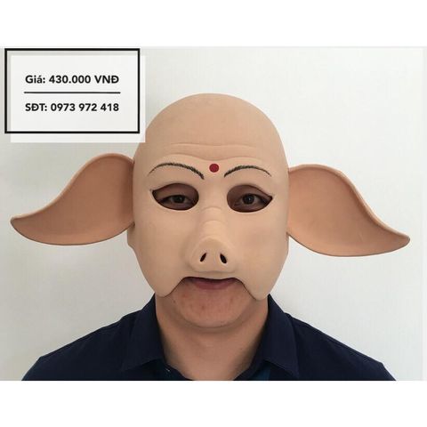 Mặt Nạ Chư Bát Giới 2019 - Mặt Nạ Cosplay Kinh Dị Chất Liệu Da Cao Su Dày Dặn, Phụ Kiện Hóa Trang Halloween