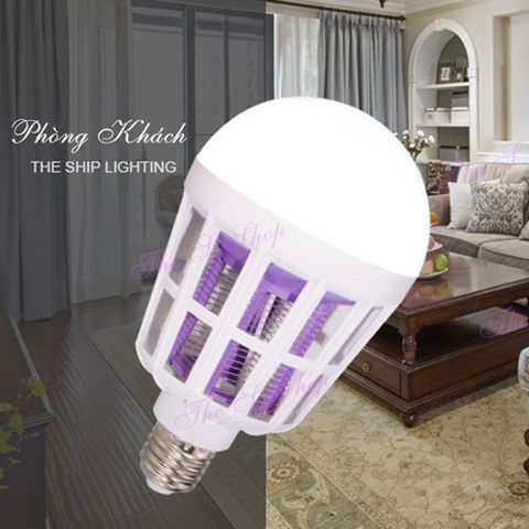 Đèn Bắt Muỗi LED Chiếu Sáng 15W - Tiết Kiệm Điện, An Toàn Cho Gia Đình, Hiệu Quả Diệt Muỗi, Côn Trùng Ngoài Trời và Trong Nhà