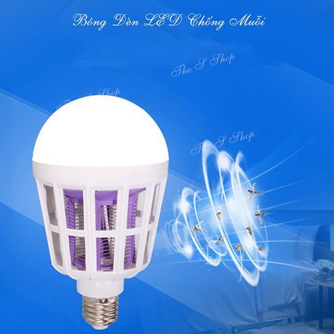 Đèn Bắt Muỗi LED Chiếu Sáng 15W - Tiết Kiệm Điện, An Toàn Cho Gia Đình, Hiệu Quả Diệt Muỗi, Côn Trùng Ngoài Trời và Trong Nhà