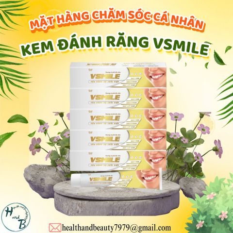 Kem Đánh Răng Vsmile Hương Cà Phê - Ngăn Ngừa Đột Quỵ, 1 Lốc 5 Tuýp, Chất Làm Sạch Tự Nhiên Cho Răng Miệng Khỏe Mạnh