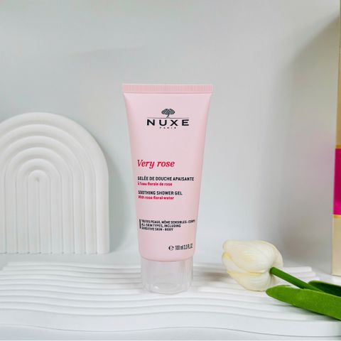 Gel Tắm Nuxe Very Rose Soothing 100ml - Sữa Tắm Thư Giãn Hương Hoa Hồng Tự Nhiên, Duy Trì Độ Ẩm Và Làm Dịu Da