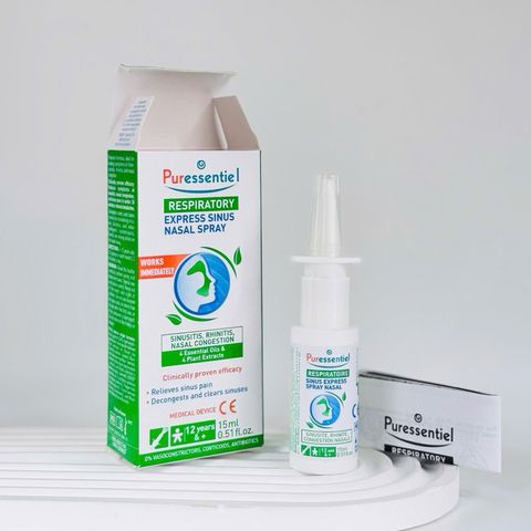 Xịt Mũi Viêm Xoang Thảo Dược Sinus Express 15ml - Giảm Nghẹt Mũi, Đau Đầu, 100% Thiên Nhiên, Thông Xoang Nhanh, An Toàn Cho Sức Khỏe
