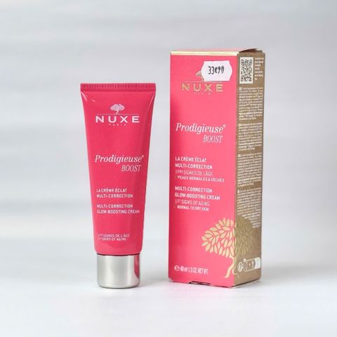 Kem Dưỡng Ẩm Nuxe Prodigieuse Boost 40ml - Làm Sáng Da, Giảm Lão Hóa, Phục Hồi Sức Sống, Vegan, Dành Cho Da Thường Đến Khô