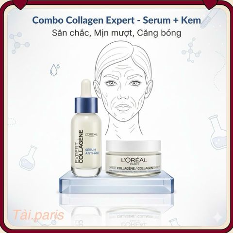 Kem Dưỡng Da L’Oréal Collagen Expert 50ml - Dưỡng Ẩm, Cải Thiện Độ Đàn Hồi và Săn Chắc Da Trưởng Thành