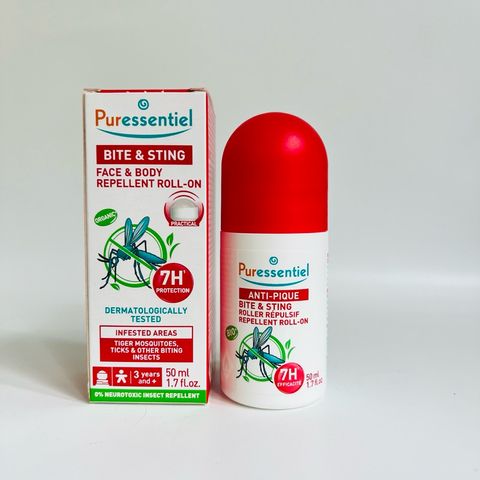 Lăn Chống Muỗi Puressentiel Anti-Pique Organic 5ml - Giải Pháp Tự Nhiên Làm Dịu Vết Ngứa và Đỏ Do Côn Trùng Đốt