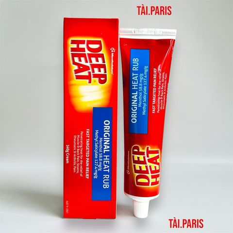 Kem Xoa Bóp Giảm Đau DEEP HEAT 140g - Giảm Nhức Mỏi Cơ Khớp, Hàng Úc Chính Hãng, Hiệu Quả Nhanh Chóng