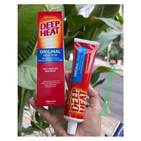 Kem Xoa Bóp Giảm Đau DEEP HEAT 140g - Giảm Nhức Mỏi Cơ Khớp, Hàng Úc Chính Hãng, Hiệu Quả Nhanh Chóng