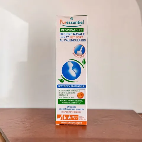 Xịt Rửa Mũi Puressentiel Respiratoire 100ml - Nước Biển & Hoa Cúc Bio Giảm Nghẹt Mũi, Dưỡng Ẩm, An Toàn Cho Người Lớn & Trẻ Em 10 Tuổi