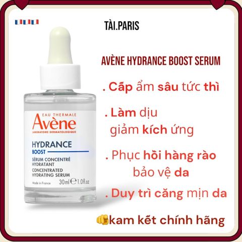 Serum cấp ẩm Avène Hydrance Boost 30ml - Tinh chất phục hồi da nhạy cảm, cấp ẩm sâu, cho làn da dễ kích ứng