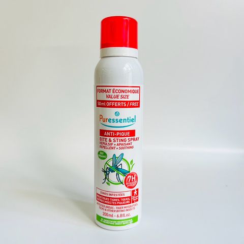 Xịt Đuổi Muỗi và Côn Trùng 100% Thiên Nhiên Puressentiel Anti-Pique 200ml - An Toàn Cho Bé và Gia Đình, Hiệu Quả 7h, Mùi Tinh Dầu Dễ Chịu