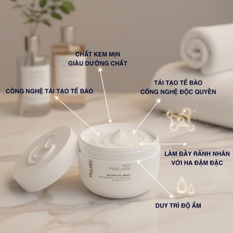 Mặt Nạ Tẩy Da Chết Fillmed Skin Perfusion Glyco Peel 500ml - Làm Sáng, Mịn Da, Cấp Ẩm Chuyên Nghiệp Từ Pháp