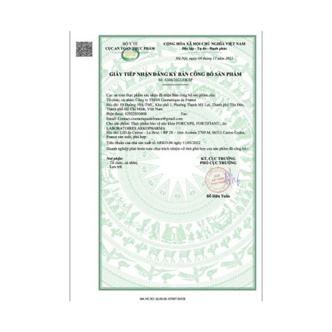 Viên Uống Ngăn Rụng Tóc Arkopharma Forcapil Fortifiant 30 viên - Giải Pháp Chắc Khỏe Cho Tóc Và Móng Sau Sinh, Hỗ Trợ Kích Thích Mọc Tóc