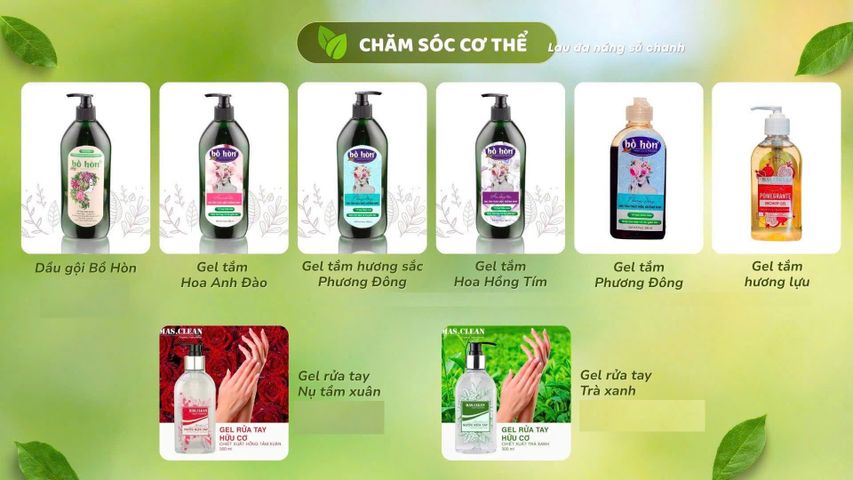 Gel Tắm MASCLEAN Từ Thiên Nhiên - Hương Hoa Anh Đào, Hoa Hồng Tím, Phương Đông, Lựu - Dịu Da, Thơm Lâu, Dưỡng Ẩm Tươi Mát