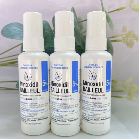 Xịt mọc tóc Minoxidil 5% BAILLEUL - Giảm rụng tóc, kích thích mọc tóc hiệu quả cho nam và nữ - Best Seller Pháp