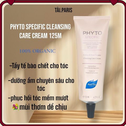 Kem tẩy tế bào chết cho tóc Phytospecific 125ml - Chăm sóc tóc và da đầu, làm sạch nhẹ nhàng và dưỡng ẩm sâu cho tóc bồng bềnh khỏe mạnh
