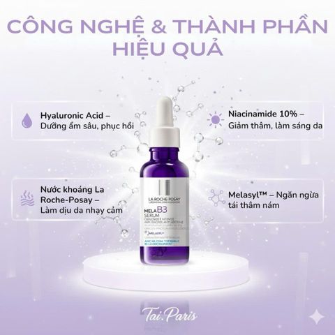 Serum Mela B3 Giảm Thâm Làm Sáng Da La Roche-Posay 50ml - Giải Pháp Cho Làn Da Đều Màu, Sáng Mịn, Không Kích Ứng