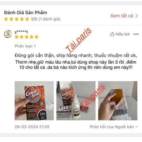 Nhuộm Tóc Phủ Bạc Hữu Cơ Les 3 Chênes - Không Amoniac, Chiết Xuất Thiên nhiên, Dành Cho Mẹ Bầu và Người Có Da Nhạy Cảm