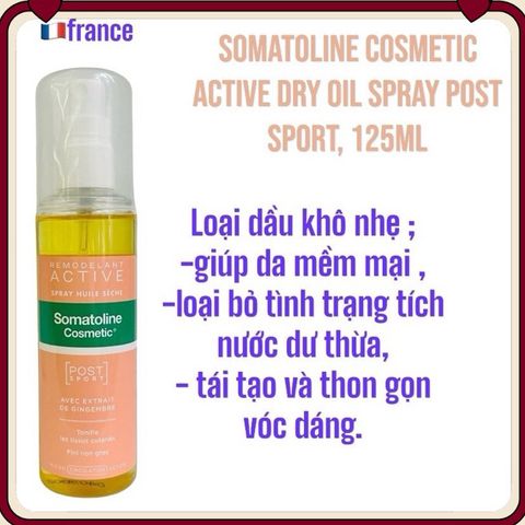 Dầu Dưỡng Da Somatoline Cosmetic - Xịt Giảm Mỡ Săn Chắc Da Sau Thể Thao 125ml, Giúp Đàn Hồi, Mềm Mại và Mượt Mà