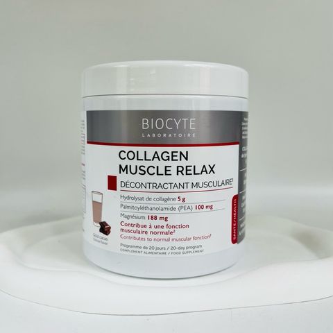 Biocyte Collagen Thư Giãn Cơ Bắp - Giảm Đau & Tăng Cường Năng Lượng, Hương Vị Ca Cao, 220g