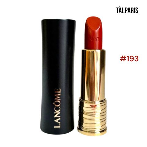 Son Lì Lancome L'absolu 193 - Màu Cam Cháy Ánh Đỏ, Fullsize Chất Kem Lâu Trôi - Trang Điểm Thời Thượng