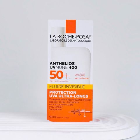 Sữa Chống Nắng La Roche-Posay Anthelios Invisible Fluid SPF50+ 50ml - Kem Chống Nắng Dạng Lỏng, Không Gây Nhờn Rít, Bảo Vệ Da Tối Ưu