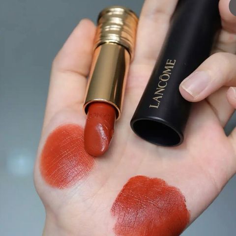 Son Lì Lancome L'absolu 193 - Màu Cam Cháy Ánh Đỏ, Fullsize Chất Kem Lâu Trôi - Trang Điểm Thời Thượng