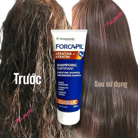 Dầu Gội Phục Hồi Tóc Khô Xơ Arkopharma Forcapil Fortifiant 200ml - Tăng Cường Sức Kháng Cho Tóc Yếu, Giảm Gãy Rụng