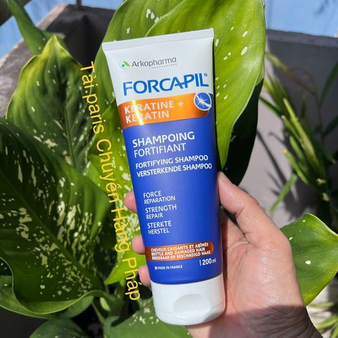 Dầu Gội Phục Hồi Tóc Khô Xơ Arkopharma Forcapil Fortifiant 200ml - Tăng Cường Sức Kháng Cho Tóc Yếu, Giảm Gãy Rụng