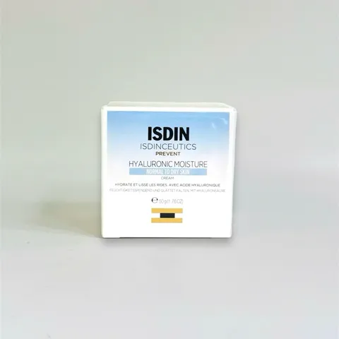 Kem Dưỡng Da Mặt Isdin Hyaluronic Moisture 50ml - Kiểm Soát Dầu, Se Khít Lỗ Chân Lông, Dưỡng Ẩm Sâu, Chống Lão Hóa Cho Da Dầu & Kết Hợp