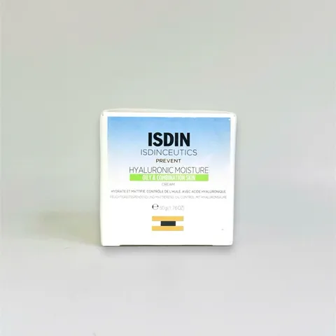 Kem Dưỡng Da Mặt Isdin Hyaluronic Moisture 50ml - Kiểm Soát Dầu, Se Khít Lỗ Chân Lông, Dưỡng Ẩm Sâu, Chống Lão Hóa Cho Da Dầu & Kết Hợp