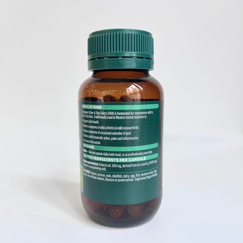 Viên uống hỗ trợ Gút Thompson's Celery 5000mg - Giảm đau và viêm khớp, hàng Úc - 60 viên cho sức khỏe xương khớp