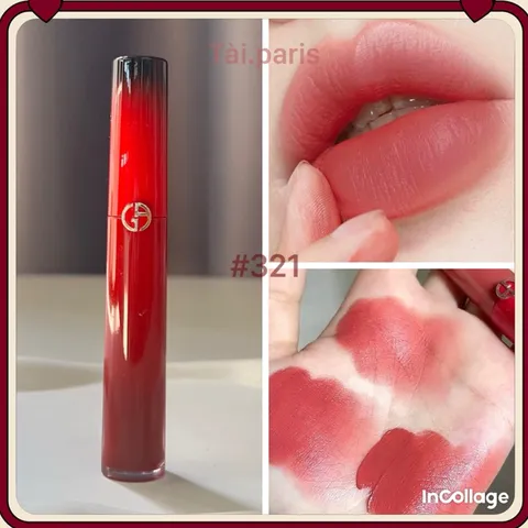 (UNBOX )Son Giorgio Armani Lip Maestro Intense Velvet Color 321 Màu Cam Hồng Đất