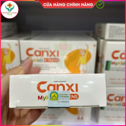 Canxi Mykids 4 TEENS - Thực phẩm bổ sung Canxi và Vitamin D3 cho trẻ em, hỗ trợ phát triển chiều cao và xương chắc khỏe - Hộp 30 viên