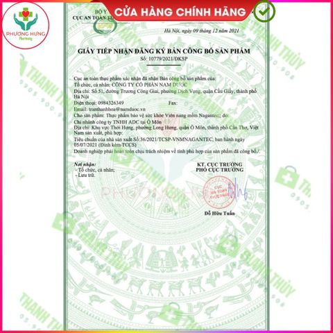 Viên Giải Độc Gan NAGANTEC - Tăng Cường Chức Năng Gan, Mát Gan, Thải Độc - Hộp 50 Viên Hỗ Trợ Giảm Say Rượu từ Nam Dược