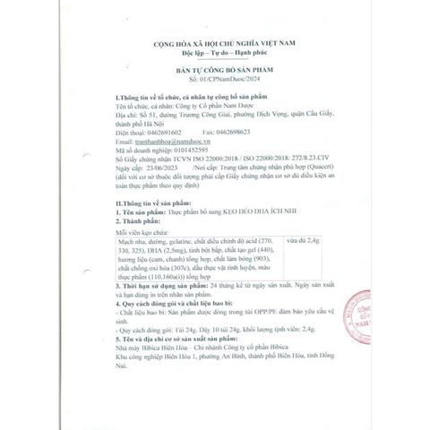 Kẹo Dẻo Ích Nhi Bổ Sung DHA, Vitamin C, Canxi, Lợi Khuẩn Tăng Đề Kháng Cho Bé - Gói 24g Ngon Miệng