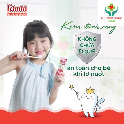 Kem Đánh Răng Thảo Dược Ích Nhi 50g - Bảo Vệ Răng Sữa, Ngừa Sâu Răng Cho Bé Dưới 6 Tuổi, An Toàn Cho Trẻ Em